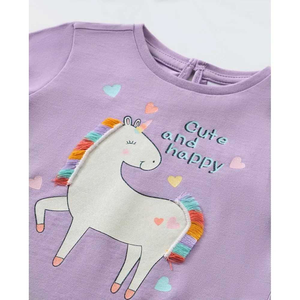 BLUKIDS MAJICA KRATAK RUKAV VIOLET
