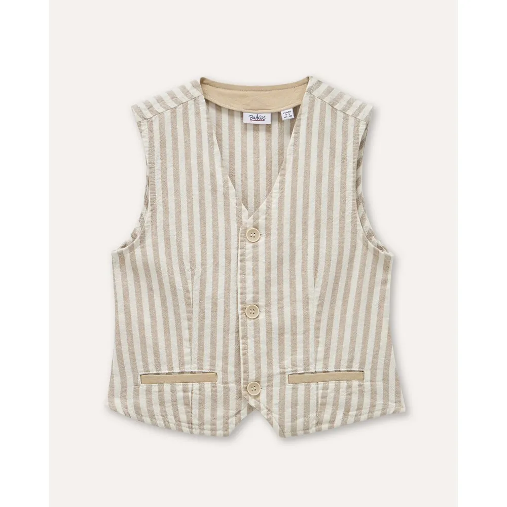 BLUKIDS PRSLUK WHITE-STRIPED BROWN