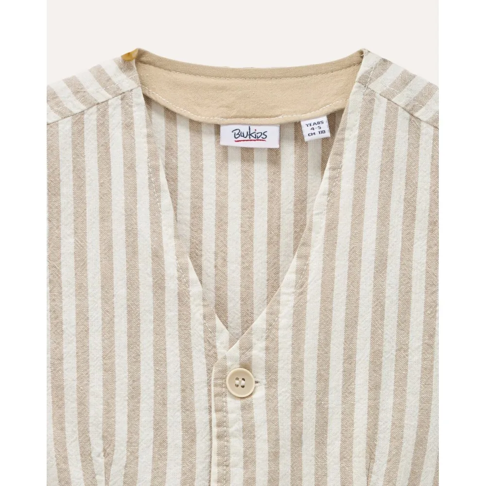 BLUKIDS PRSLUK WHITE-STRIPED BROWN 