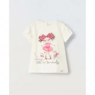 BLUKIDS MAJICA KRATAK RUKAV OFF WHITE