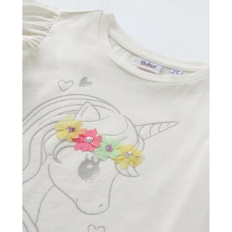 BLUKIDS MAJICA KRATAK RUKAV OFF WHITE