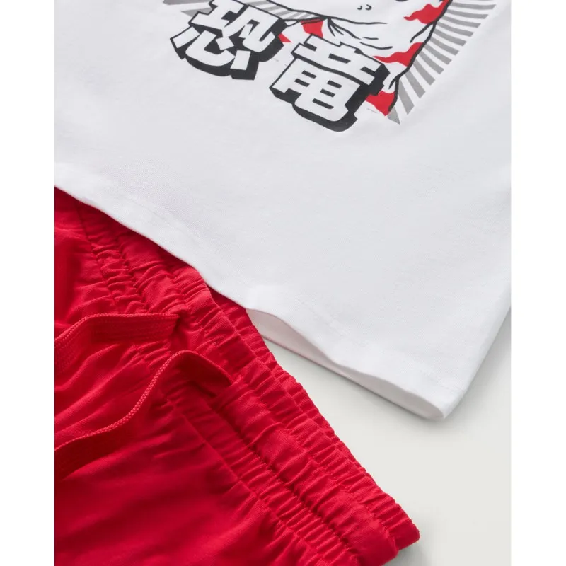 BLUKIDS TRENERKA KOMPLET WHITE/RED