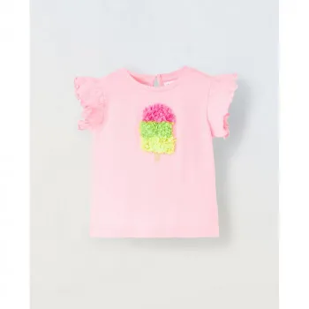 BLUKIDS MAJICA KRATAK RUKAV PINK 