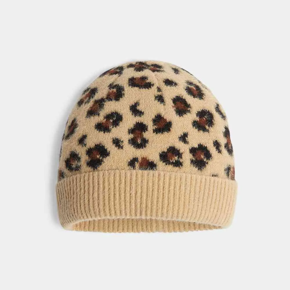 OKAIDI KAPA ZA DEVOJCICE JACQUARD LEOPARD 