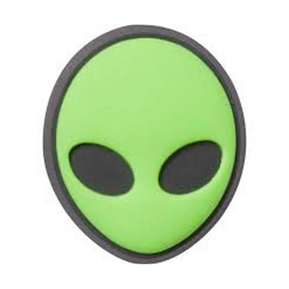 CROCS JIBBITZ GREEN ALIEN HEAD 