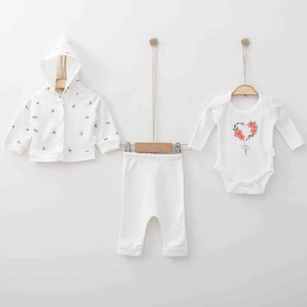 KIDZZ  NAYINOM SET 3/1 EKRU 