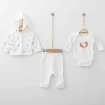 KIDZZ  NAYINOM SET 3/1 EKRU 