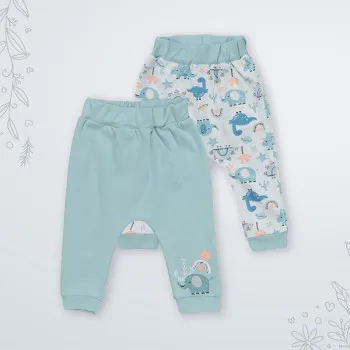 KIDZZ DONJI DEO GREEN 2KOM