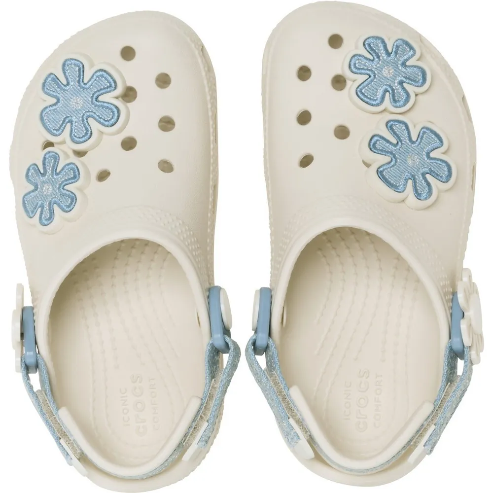 CROCS KLOMPE CLASSIC DNM FLWR ADJ BACKSTRAP T 