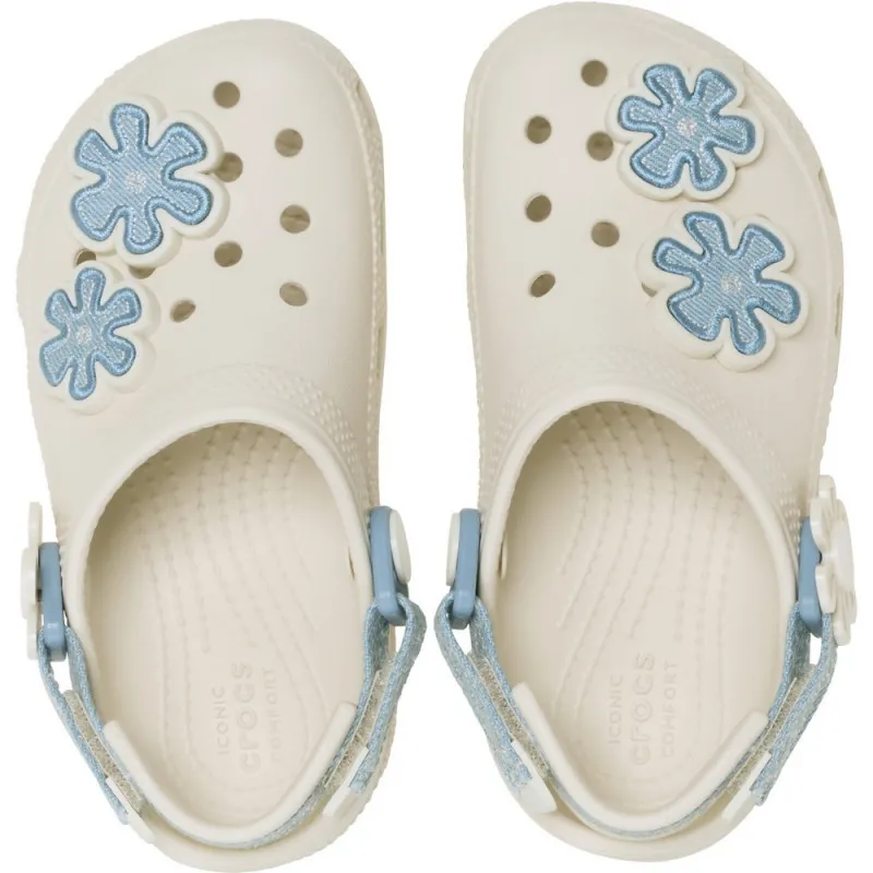 CROCS KLOMPE CLASSIC DNM FLWR ADJ BACKSTRAP T 