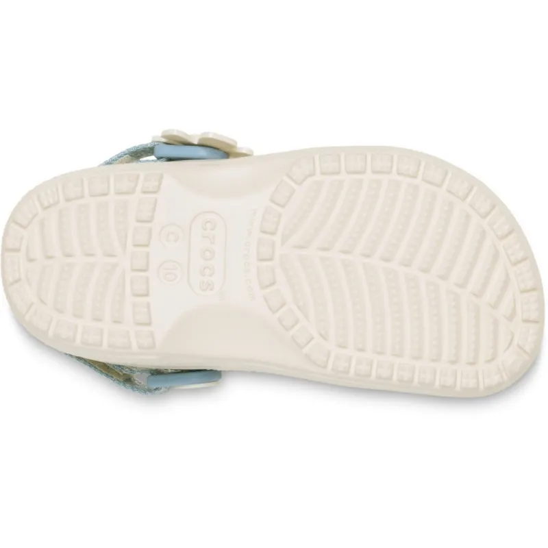 CROCS KLOMPE CLASSIC DNM FLWR ADJ BACKSTRAP T 