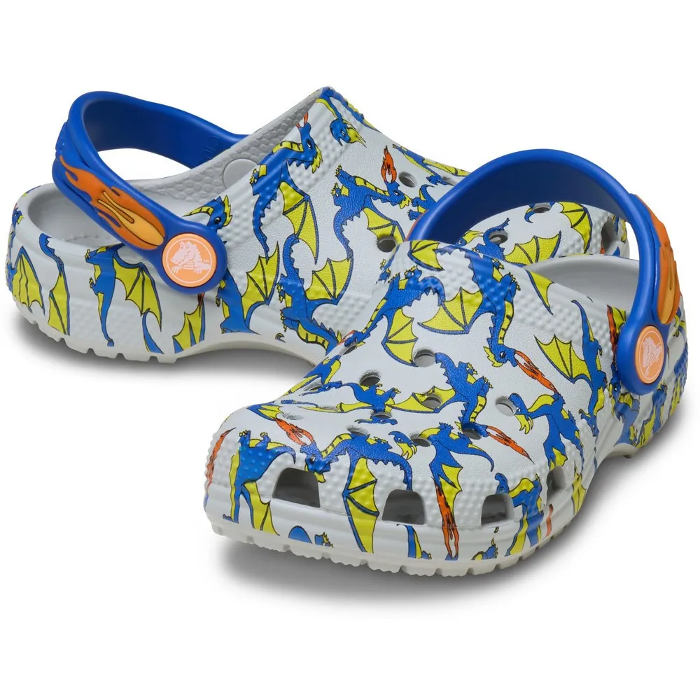 CROCS KLOMPE CLASSIC DRAGON GRAPHIC T 
