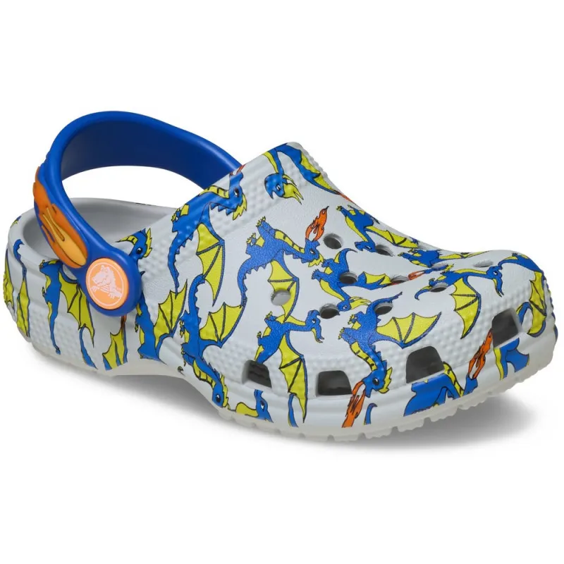 CROCS KLOMPE CLASSIC DRAGON GRAPHIC T 