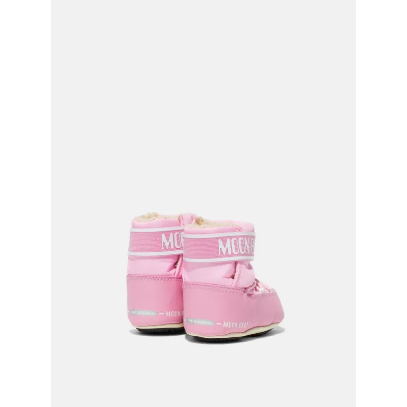 MOON BOOT CRIB NYLON LIGHT PINK