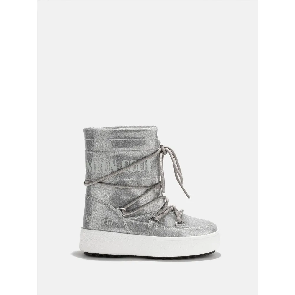 MOONBOOT JTRACK TUBE GLITTER SILVER SILVER 
