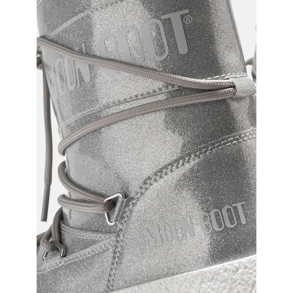 MOONBOOT JTRACK TUBE GLITTER SILVER SILVER 