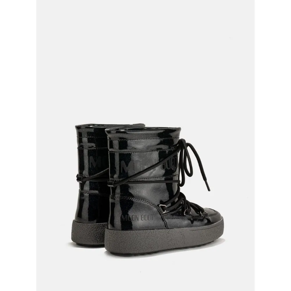 MOONBOOT JTRACK TUBE GLITTER BLACK BLACK 