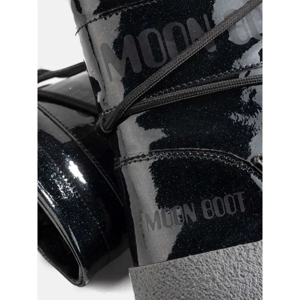 MOONBOOT JTRACK TUBE GLITTER BLACK BLACK 