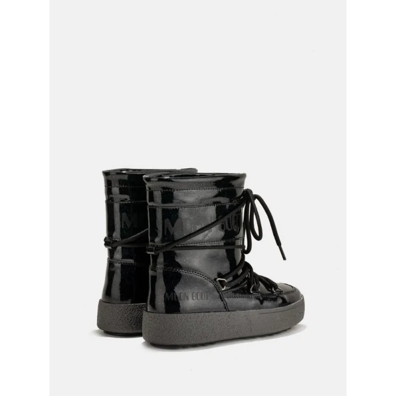 MOONBOOT JTRACK TUBE GLITTER BLACK BLACK 