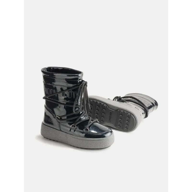 MOONBOOT JTRACK TUBE GLITTER BLACK BLACK 