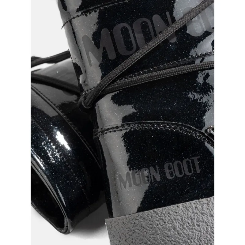 MOONBOOT JTRACK TUBE GLITTER BLACK BLACK 