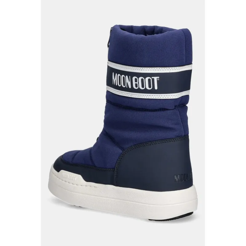 MOON BOOT JR PARK ZIP HIGH BLUE NAVY 