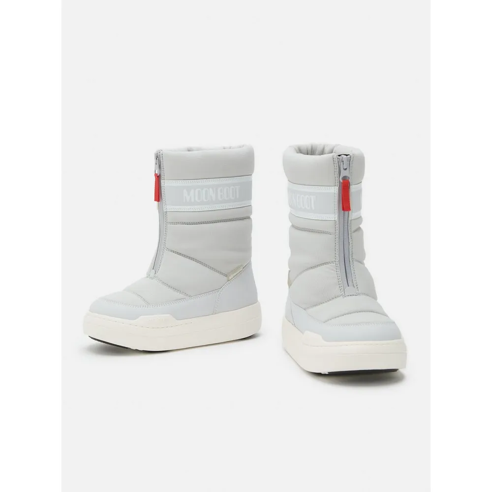 MOON BOOT JR PARK ZIP HI GLACIER GREY 
