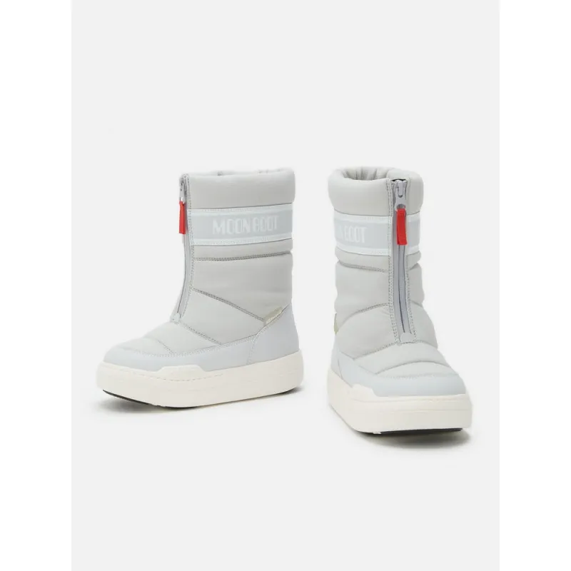 MOON BOOT JR PARK ZIP HI GLACIER GREY 