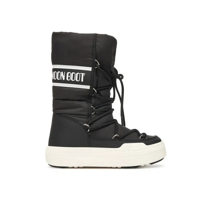 MOON BOOT JR PARK TUBE LACE WP BLACK 