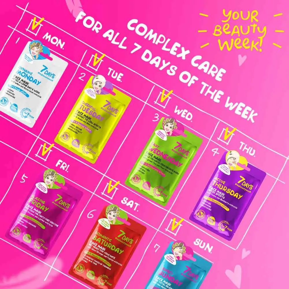 7DAYS MASKA LICE DOBRO RASPOLOZENJE 