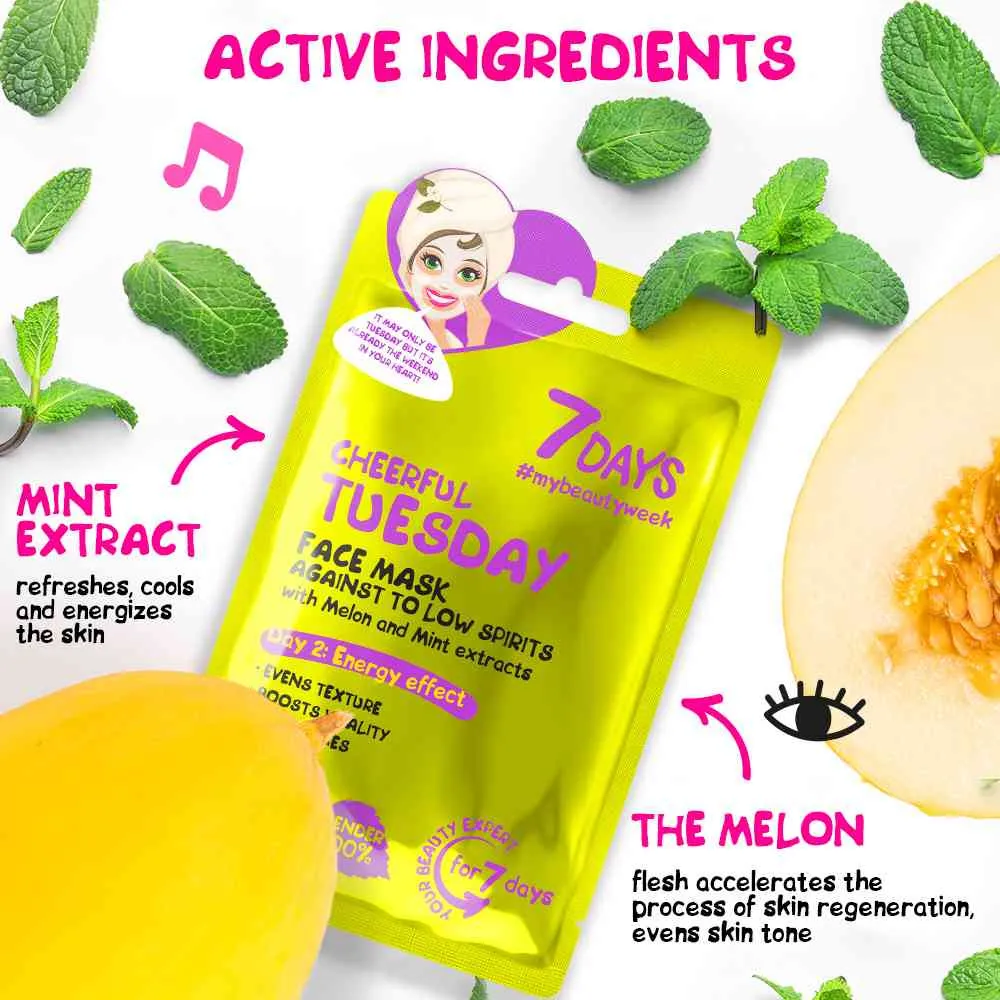 7DAYS MASKA LICE DOBRO RASPOLOZENJE 