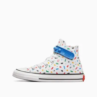 CONVERSE PATIKE CHUCK TAYLOR ALL STAR EASY ON DOODLES - WHITE/BLUE SLUSHY/WHITE 