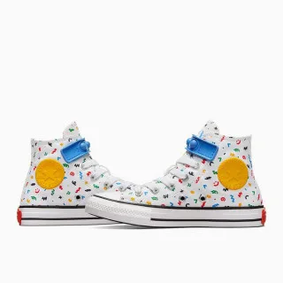 CONVERSE PATIKE CHUCK TAYLOR ALL STAR EASY ON DOODLES - WHITE/BLUE SLUSHY/WHITE 