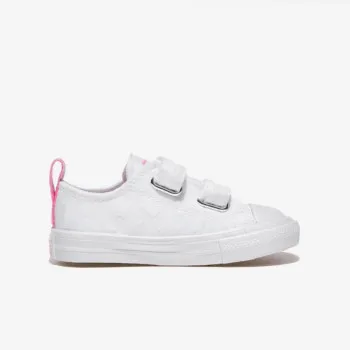 CONVERSE PATIKE CHUCK TAYLOR ALL STAR EASY ON SPARKLE - WHITE/OOPS PINK/WHITE 