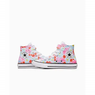 CONVERSE PATIKE CHUCK TAYLOR ALL STAR EASY ON FLORAL - WHITE/TRUE SKY/OOPS PINK