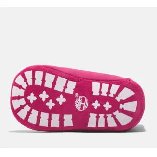 TIMBERLAND CIPELE CRIB BOOTIE WITH HAT DARK PINK NUBUCK