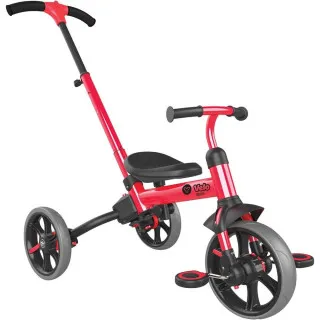 YVOLUTION YVELO FLIPPA 4u1 TRICIKL - BICIKL CRVENO CRNI