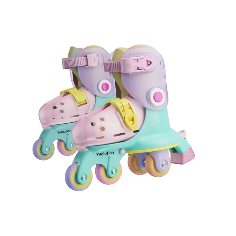 YVOLUTION TWISTA ROLERI 23-28 RAINBOW 