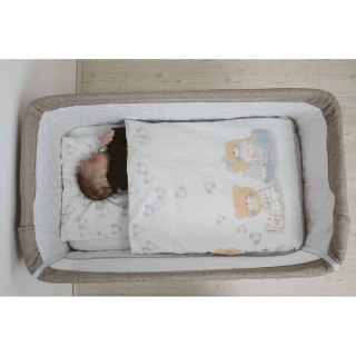 BUBABA POSTELJINA ZA KOLEVKU 5 DELOVA MEDA BEZ
