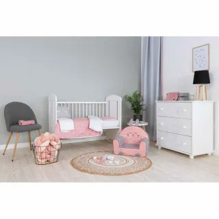 BUBABA POSTELJINA 2 DELA ZA KREVET ROZE 