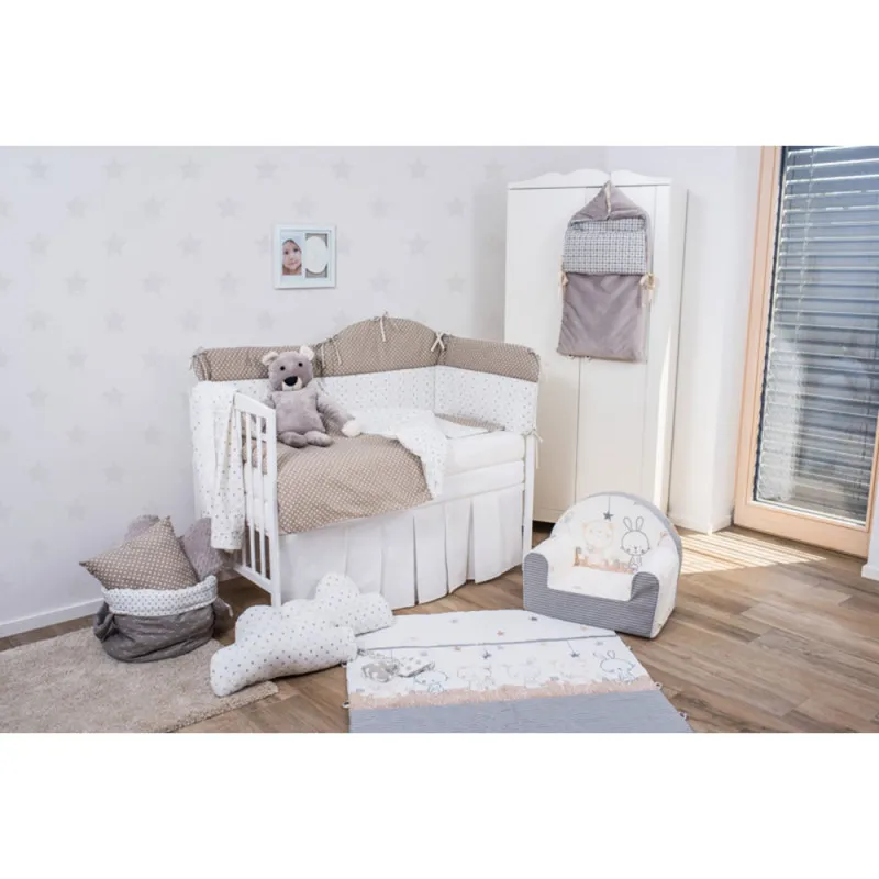 BUBABA POSTELJINA 6 DELOVA STARS AND DOTS WORLD