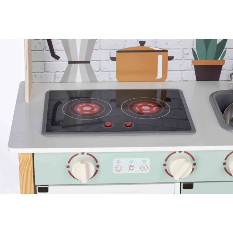 FREE2PLAY DRVENA KUHINJA SA SVETLOM I ZVUKOM 