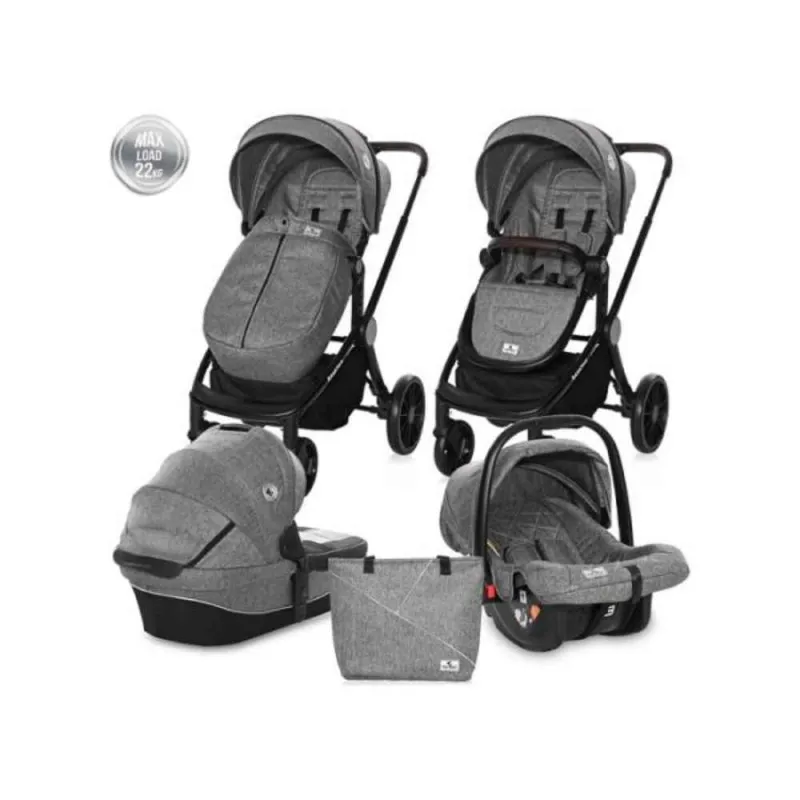 LORELLI KOLICA TRIO SISTEM RAMONA STEEL GREY
