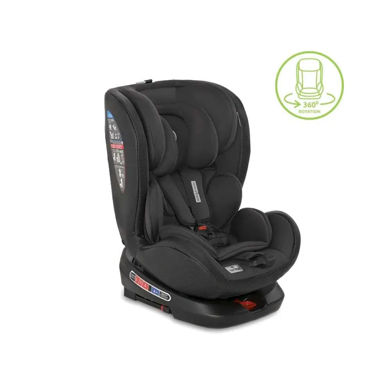 LORELLI AUTO SEDISTE NEBULA ISOFIX 0-36KG ROTO BLACK LEATHER 