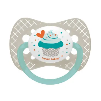 CANPOL VARALICA SILIKON SYMMERTRICAL 18M CUPCAKE  - GREY 