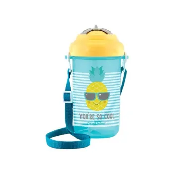 CANPOL BABIES SPORTSKA SOLJA SA SLAMCICOM SO COOL 400ML YELLOW 