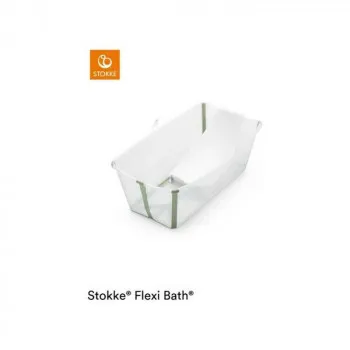 STOKKE KADICA SA PODLOGOM SET FLEXI BATH TRANSPARENT GREEN 