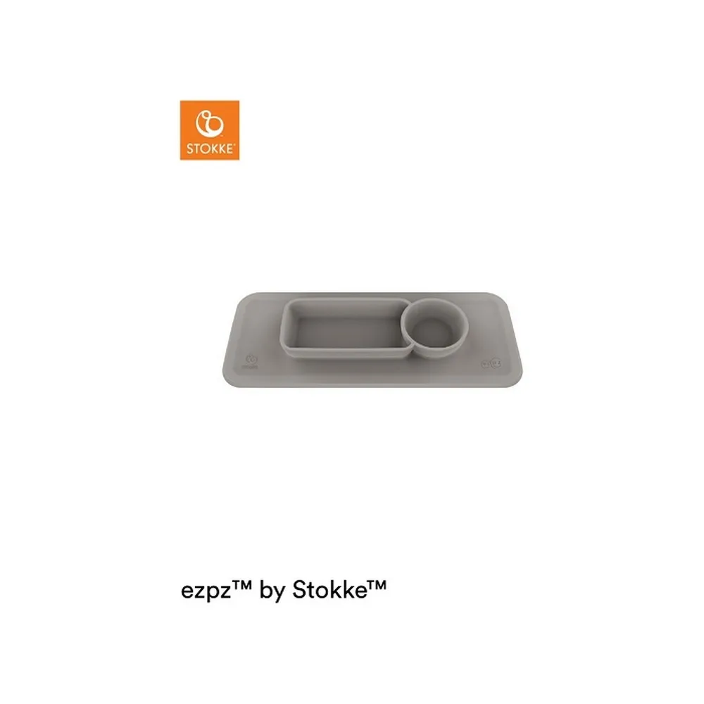 STOKKE PODLOGA SILIKONSKA SA POSUDOM EZPZ SOFT GREY 