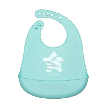 CANPOL BABIES SILIKONSKA PORTIKLA SA DZEPOM PASTEL BLUE 