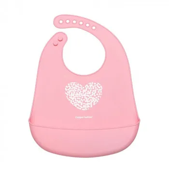 CANPOL BABIES SILIKONSKA PORTIKLA SA DZEPOM PASTEL PINK 